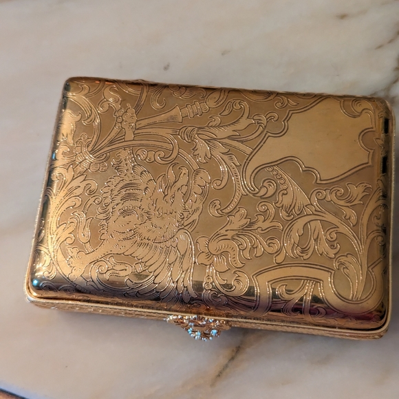 Fabrege Limoges Playing Card Box - Picture 3 of 4